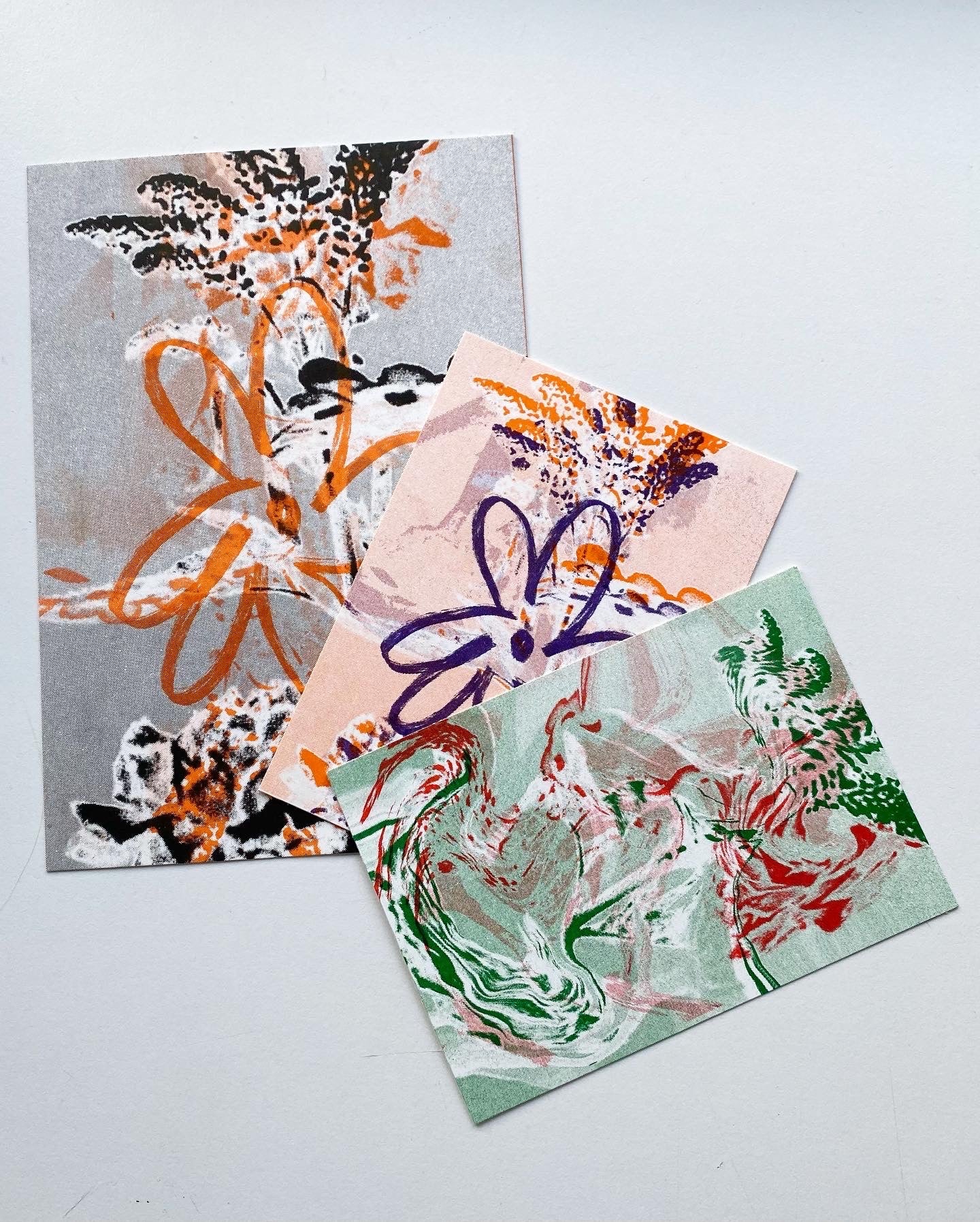 'Flowers' riso prints