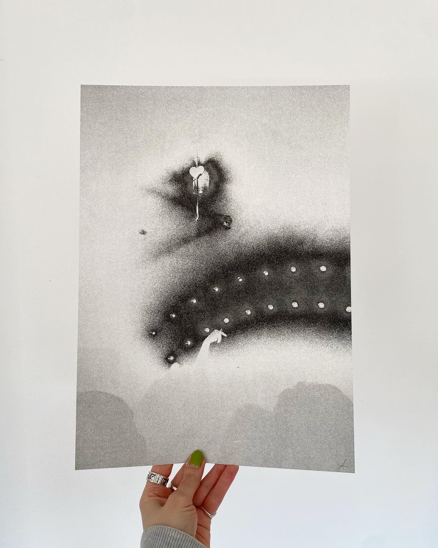 'Welcome Back' riso print